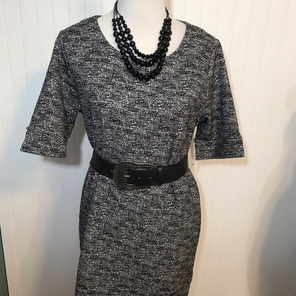FINAL PRICE🥊 $168 NWT Adrienne Vittadini Cotton Blend Dress L - Picture 2 of 8